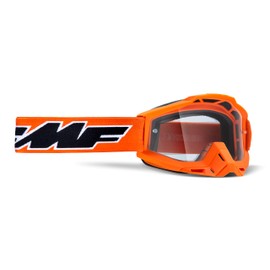100% FMF POWERBOMB Goggle Rocket Orange - Clear Lens