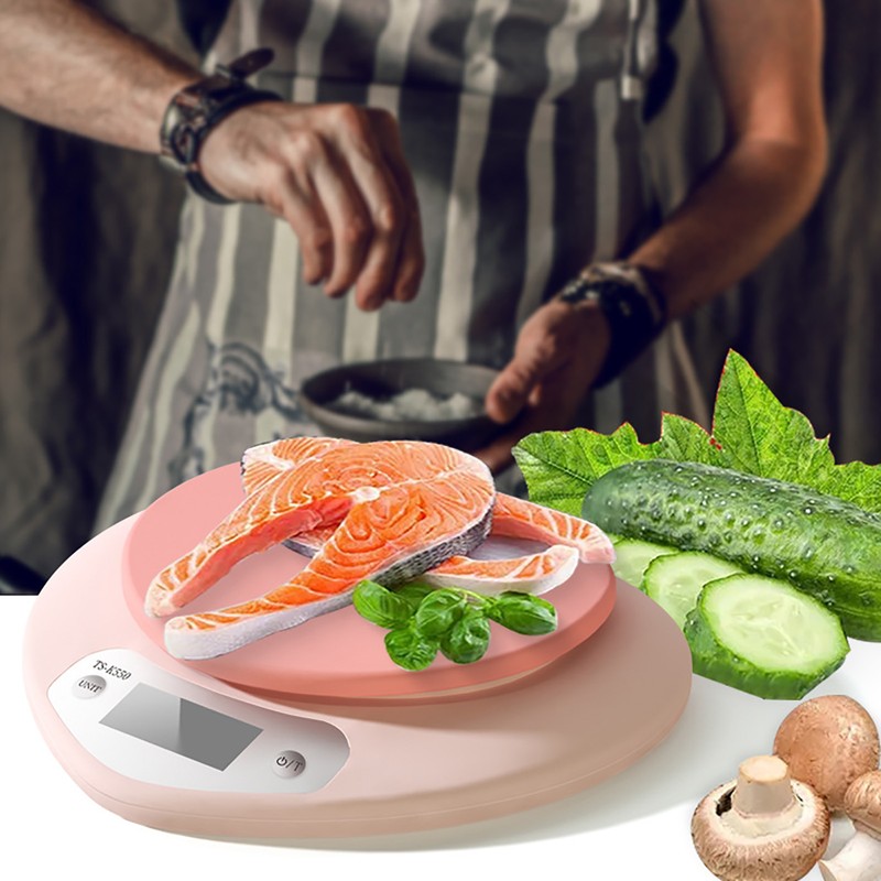 Digital Food Scale HD LCD Display 3 Units Accurate Heart