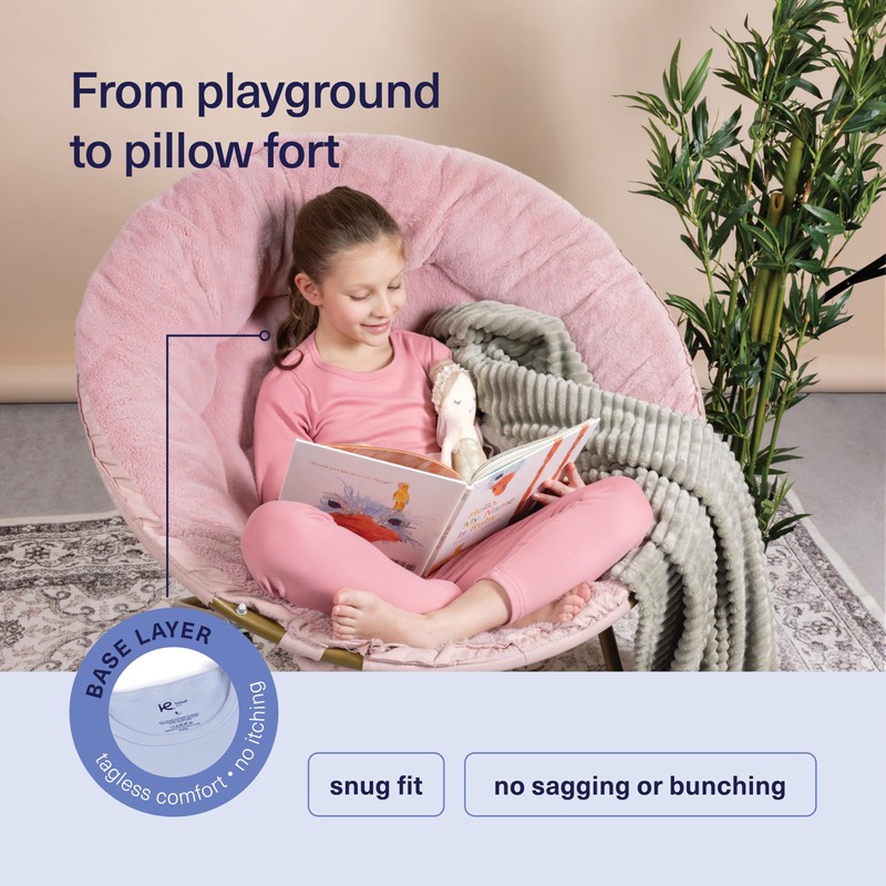 Ropa interior térmica para niños y niñas, conjunto de ropa