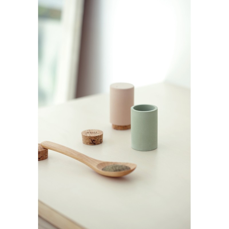 soil Diatomaceous Earth Seasoning Case (Condiment Container) Salt Green