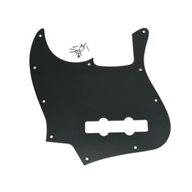 KAISH Jazz Bass J Bass Pickguard fits USA/Mexican 4 String Fender Jazz Bass Black Pearl