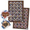 192 Bavarian Sticker, 8 A4 Sheets Each Round 4 cm