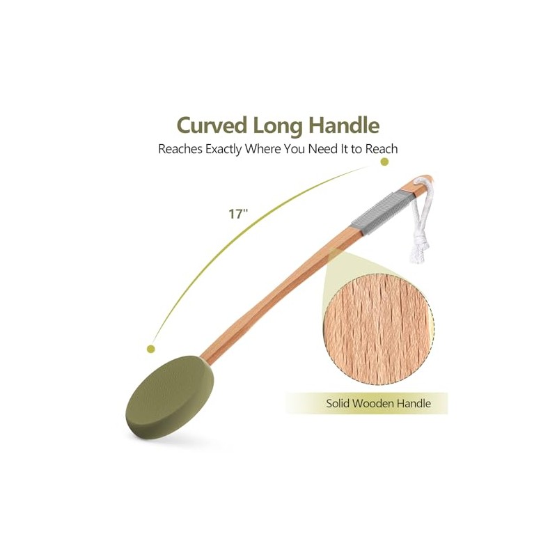 Svarvns Lotion Applicator for Back, 17" Long Handle with 2
