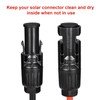 ELFCULB Solar Panel Plug Caps Weather Resistant Dust Male and
