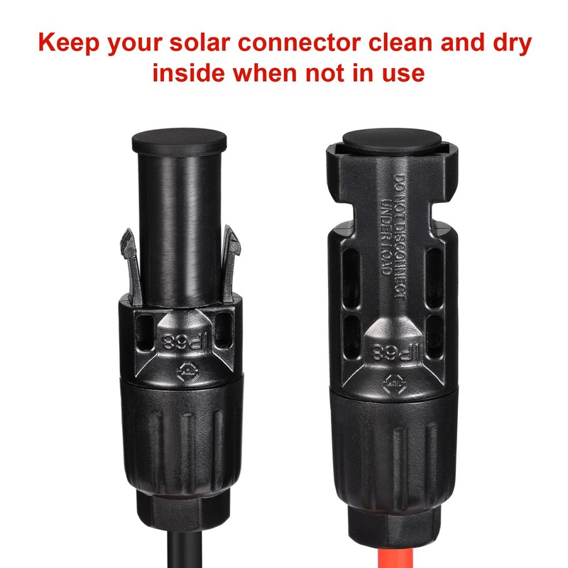 ELFCULB Solar Panel Plug Caps Weather Resistant Dust Male and