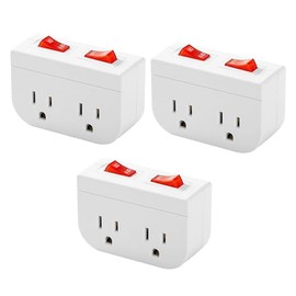 Toma de corriente con conexión a tierra con interruptor de encendido y apagado, interruptor de enchufe eléctrico de doble puerto, para cruceros, lámparas de difícil acceso, electrodomésticos de
