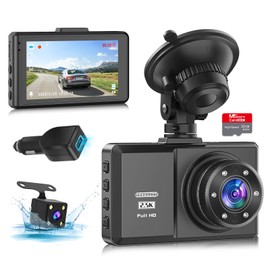 Dash Cam Front and Rear, SPADE 2.5K 1440P Dual Dash Camera for Cars with Night Vision, Wide Angle Mini Car Camera, G-Sensor Parking Monitor Waterproof Driving Camera with 32G SD Card