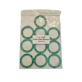 High Temperature Green Fibre Washer 1 1/4" - Pack of 10