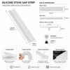 Silicone Stove Gap Cover for Kitchen – T-Shaped Anti-Crumb Seal