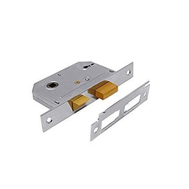 Yale P-M246-CH-76 2 Lever Mortice Sashlock, Visi Pack, Suitable for Internal Doors, Chrome Finish, 3 Inch/76 mm