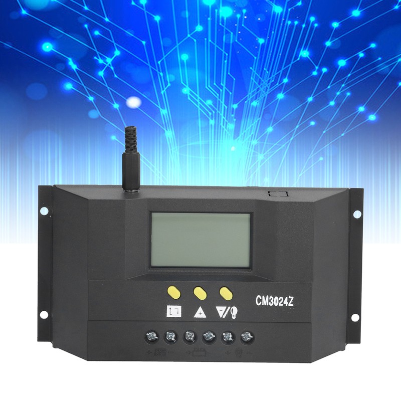 CM3024Z 30A Solar Charge Controller LCD PWM Charge Controller Photovoltaic