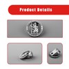 Bojueshaw 2PCS Catholic Car Sun Visor Clip Metal Badge –