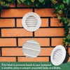 VIHOSE 4 Pcs Soffit Vents Soffit ABS Exterior Round Exhaust