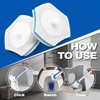 JEHONN Disposable Toilet Brush with 48 Wand Cleaner Refills, Wall