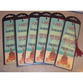 Unbranded Lot of 36 I just want to read my books Beaded Bookmark $2.95 ea retail