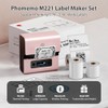 Phomemo M221 Label Printer Set, Thermal Bluetooth Label Printer, Labelling