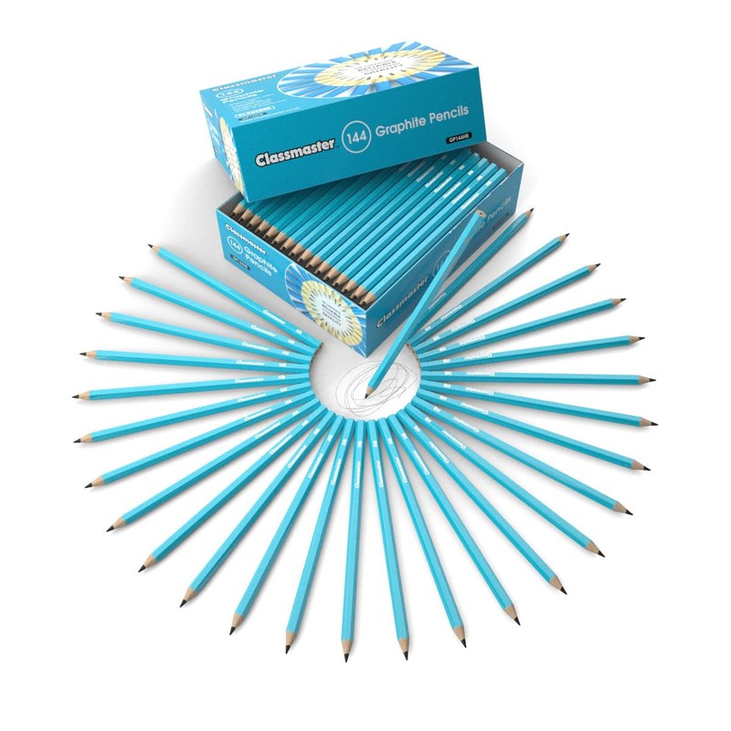 Classmaster GP144HB HB Graphite Pencils — Ideal for Art, Drawing,