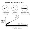 SLMT Pants Hangers Open Ended 10 Pack Heavy Duty Metal