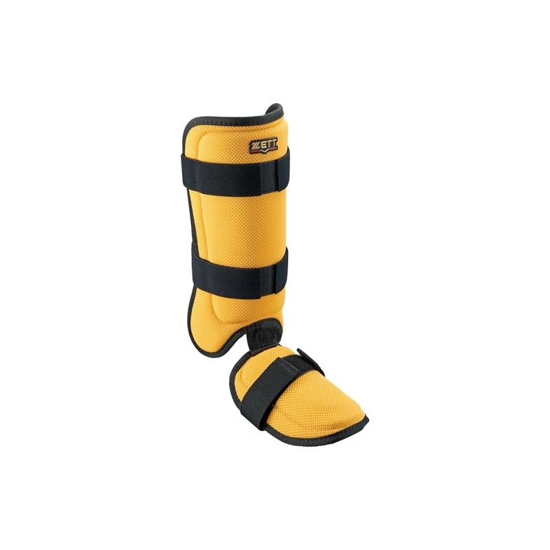 ZETT BLL324C Hitter Leg Guard Yellow x Black (5319)