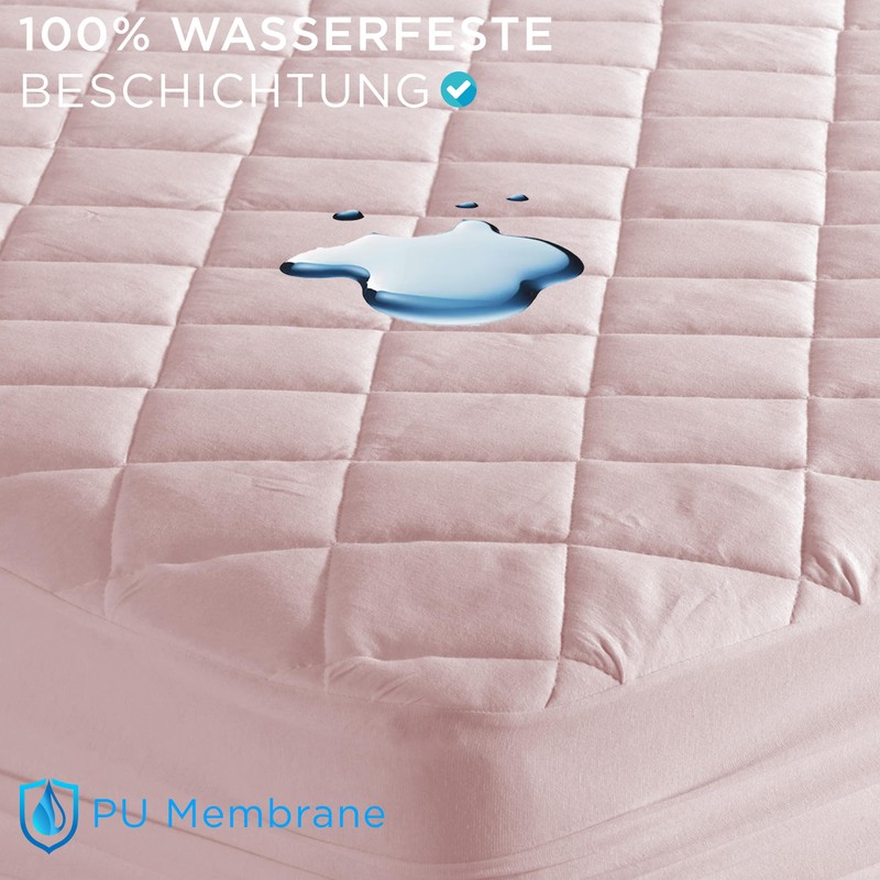 Dreamdry Waterproof Mattress Protector/Quilted Mattress Topper 150 x 200 cm