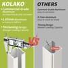 KOLAKO Ceiling Curtain Track, (3Ft-9Ft) Aluminum Curtain Track Wall Mount