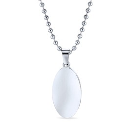 Bling Jewelry Our Lady of Guadalupe Virgin Mary Mexican Religious Medal Medallion Oval Necklace for Women Men Stainless Steel