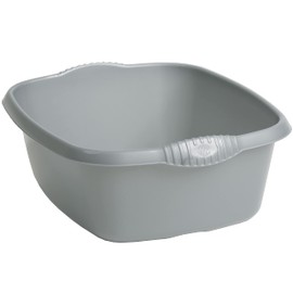 Plastic Bowl with Handle, Grey, 9 L, 32x32 cm, 290 g – Washing Up Bowl Washing Up Bowl Plastic Bowl Camping Sink