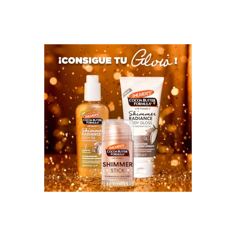 Palmers Cocoa Butter Formula Shimmer Stick con Vitamina E, Bálsamo