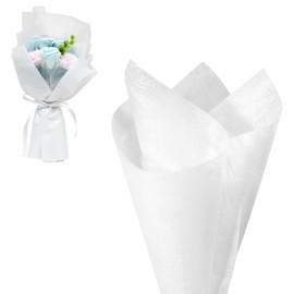 ElevateTech 100Pcs White Flower Wrapping Paper, Waterproof Withdrawable Lining Papers Floral Tissue Paper Suitable Florist Supplies Crafts Weddings Birthday Gifts