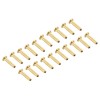 PATIKIL 2 mm 20 Pack Tube Brass Compression Fitting Insert