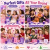 40 PCS Kpop Style Slap Bracelets for Kids, Bulk Wristbands