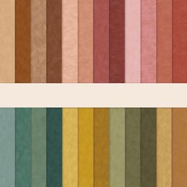 Scrapbook Paper, Colourful Scrapbook Craft Paper with Pattern, Double-Sided Decoupage Paper, Motif Paper, 24 Sheets Scrapbooking Paper Decorative Paper (E, 30.5 x 30.5 cm / 12 x 12 inches)