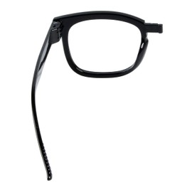 (Must Buy Both Eye) Metalless Reading Glasses Different Strength Each Eye Black-Left Eye+1.50
