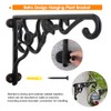 Heavy Duty Hanging Plant Brackets, 2pcs 13 Inch Hand Forged