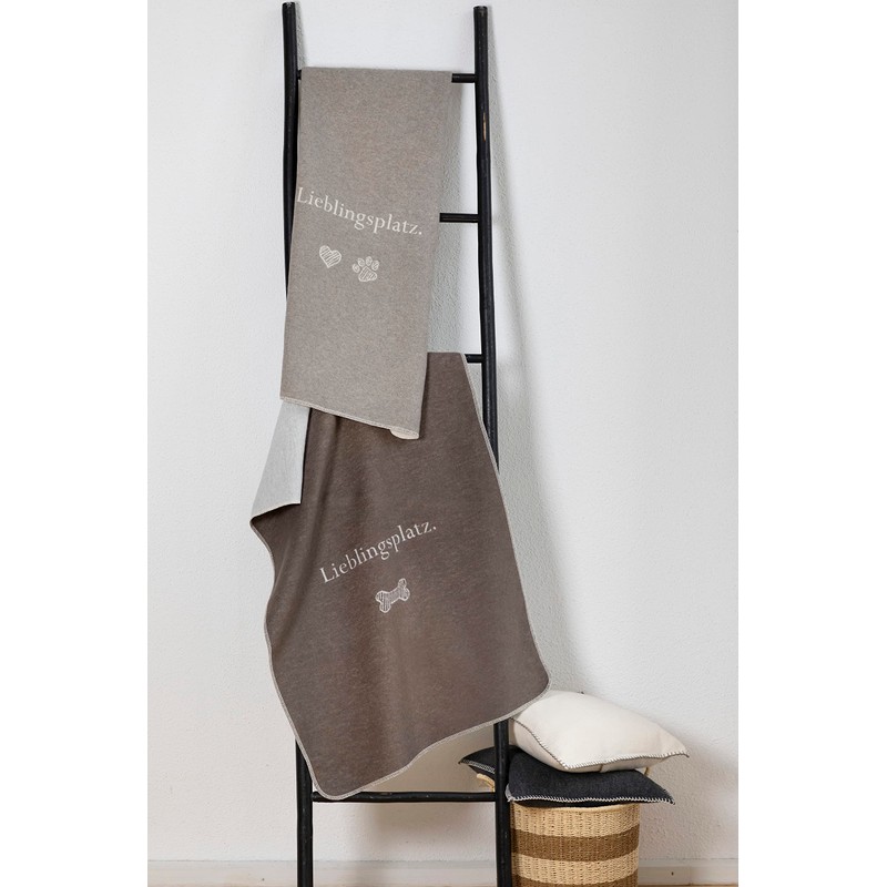 David Fussenegger [W0724] Pet Blanket Favourite Place Brown 90 x