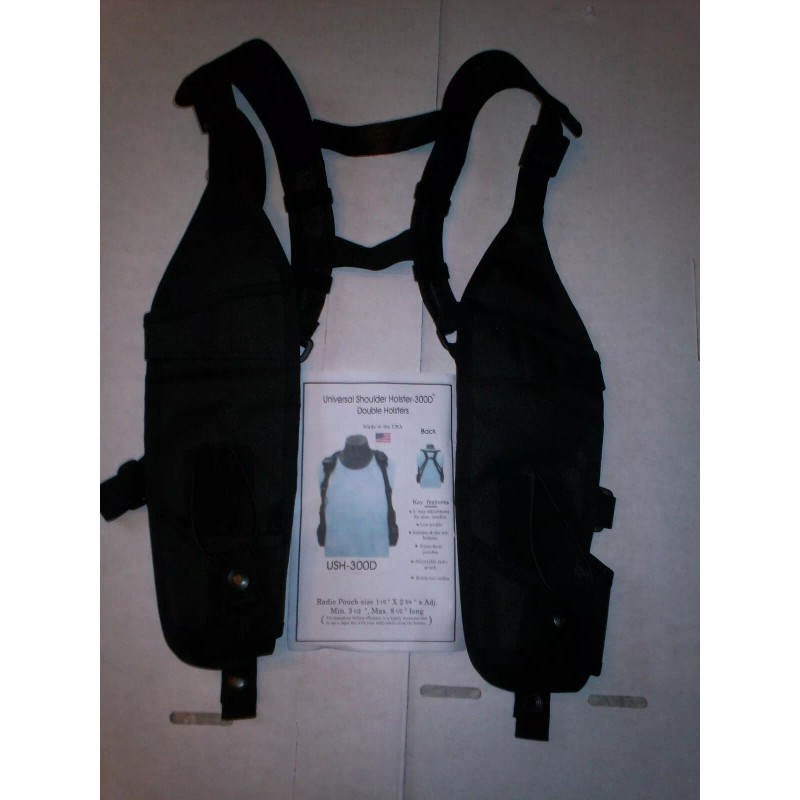 Holsterguy Universal double Radio Shoulder Holster, USH 300- D, Dual