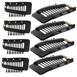 8Pcs Hair Extension Clips Heavy Duty Wig Making Clips for Securely Fitting Wigs Hair Weaves Extensions Portable Snap Comb Design for Easy DIY Use