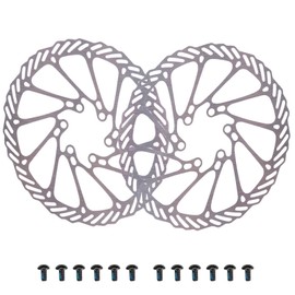 EICKMO 2 PCS Bike Disc Brake Rotors 160/180/203 mm with 12 Bolts - Stainless Steel Bicycle Rotors for Road Mountain BMX MTB Bicycles (180 mm)