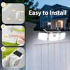 INCX Solar Motion Sensor Lights Outdoor, 3 Heads Security Lights