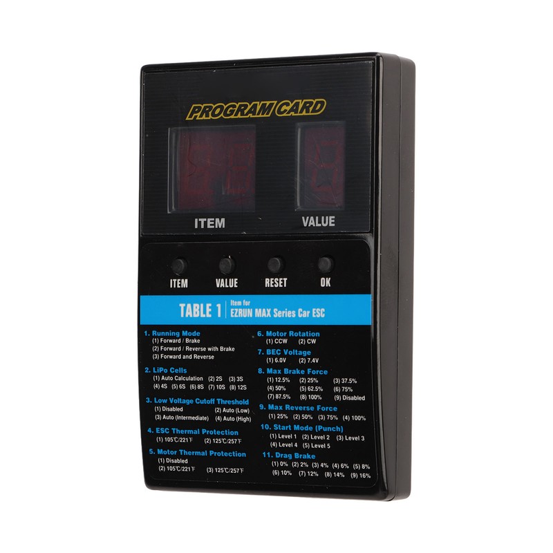 LED Program Card Box Brushless Universal ESC Programming Card for