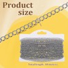33 Foot Stainless Steel Curb Chains, 3mm Stainless Steel Extender