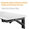 Folding Shelf Brackets - Heavy Duty Metal Collapsible Shelf Bracket