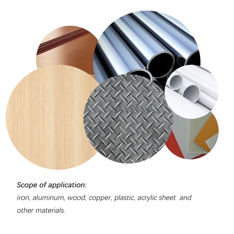 GUDINGHENG 4pcs Titanium Coated Countersink Chamfer Deburring Tool Set, High-Speed