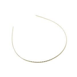 VINGTAINE HK-266-G- Metal Twist Headband Hair Accessories, Thin, Simple,