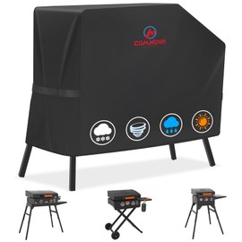 Comnova Griddle Cover for Blackstone 22 Inch 17 Inch Griddle with Hood and Stand - 600D Flat Top Grill Cover for Blackstone 22" 17" Griddle on Stand and 22" Adventure Ready, Heavy Duty & Waterproof