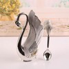 Fruit Scoop Stand Set, Swan Base Holder European Style Metal