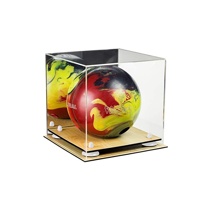Better Display Cases Acrylic Bowling Ball Display Case with Mirror,