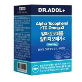 Doctor Adol Dr. Adol Tocopherol Eye Omega 3 Adult Nutrition 60 Capsules / 닥터아돌 토코페롤 눈 오메가3 성인 영양제 60캡슐