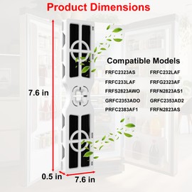 FRGPAAF2 PureAir AF-2 Refrigerator Air Filter - Compatible Replacement Filters for Frigidaire FRGPAAF2 PureAir AF-2 Air Filter, FRFC2323AS, FRFC232LAF, FRFC233LAF, FRFN2823AS Filter for Air, 4 PACk