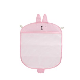Alipis Bath Toy Organiser Mesh Bag Bathtime Toys Storage Bag Hooks Cartoon Net Storage Bag for Toys Bath Product Storage Pink